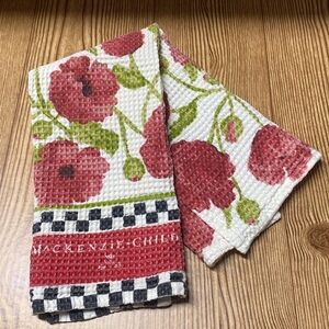 McKenzie-Childs tea towel Poppy Dish Towel